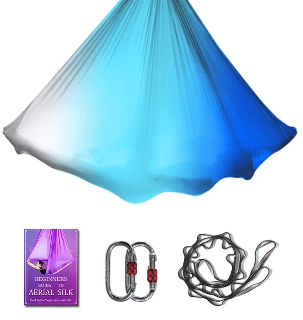 Aerial Yoga Hammock L:5M W:2.8M Aerial Pilates Silk Yoga Swing Set with 2000 …