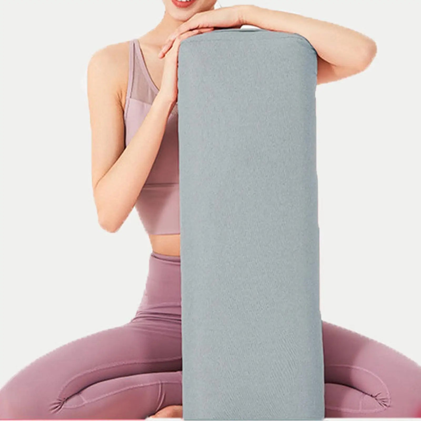 Professional Yoga Bolster With Handle 65x25x14cm