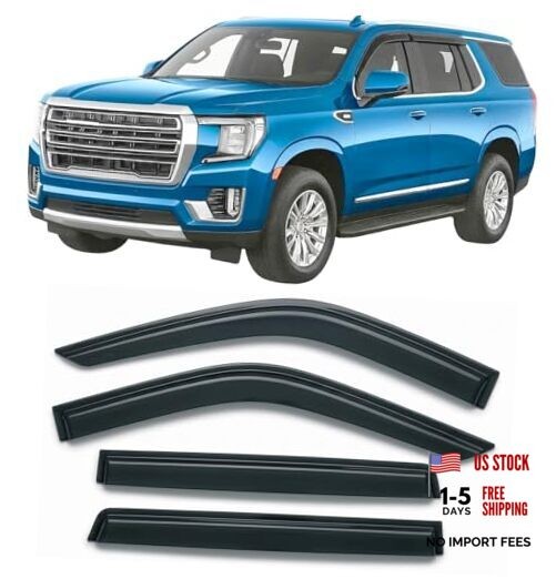 2021-2026 Tape-On Rain Guards for For Chevy Tahoe & For GMC Yukon 2021-2026