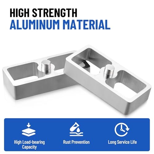 1 inch Universal Leaf Spring Lowering Block, 2 Pack Aluminum 1 inch Lower Block