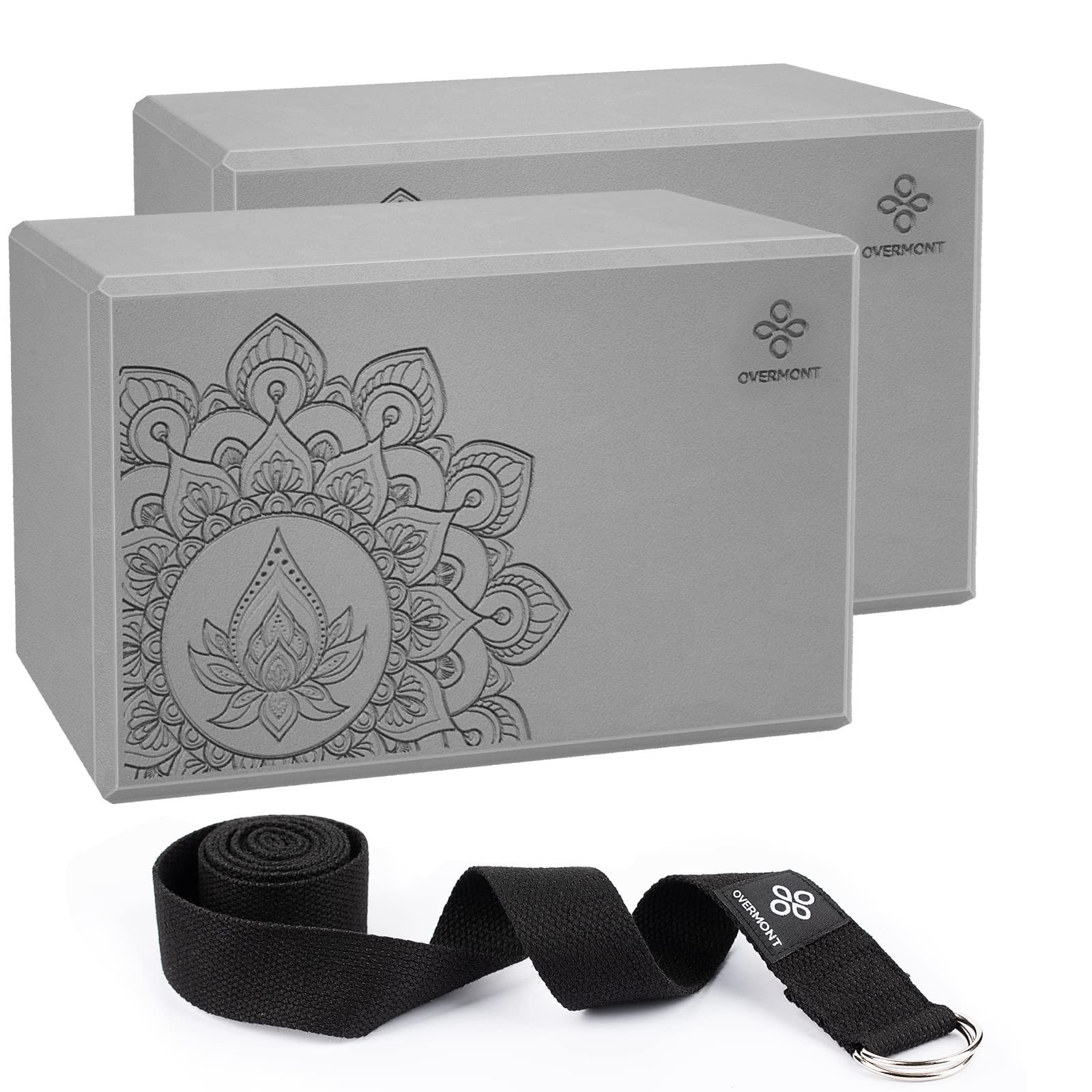 Overmont Yoga Block 2 Pack Supportive Latex-Free EVA Foam Soft Non-Slip Surfa…