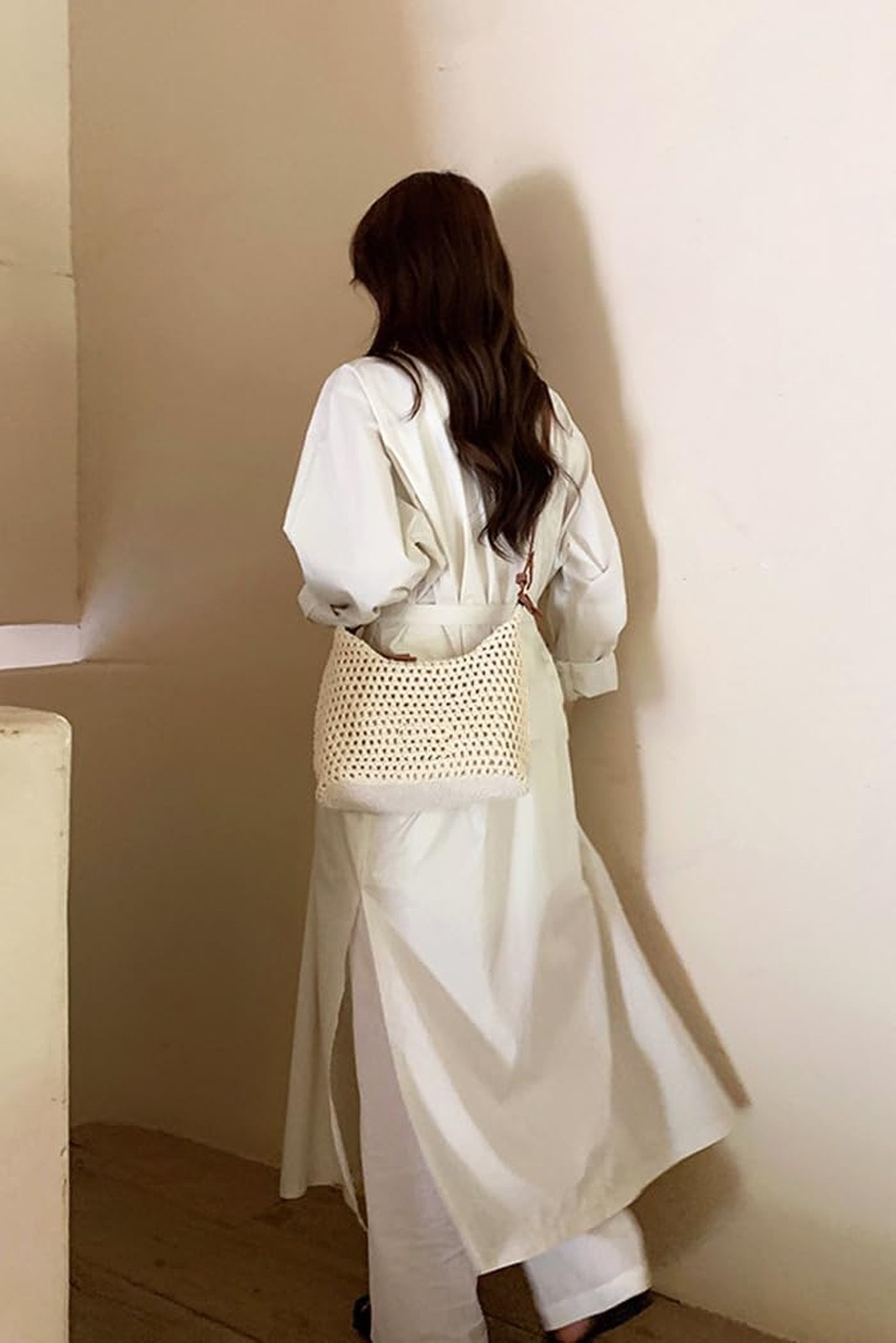 Ulisty Women Small Cotton Crochet String Bag Handwoven Summer Beach Bag Knitt…