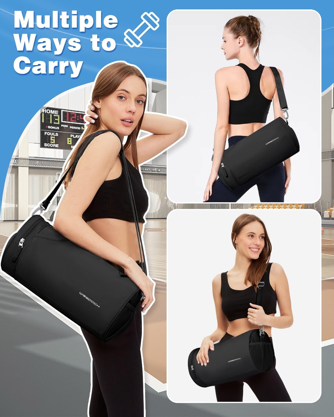 Small Gym Bag for Women,Waterproof Mini Duffle Bag Womens Spotrs WorkoutBags …