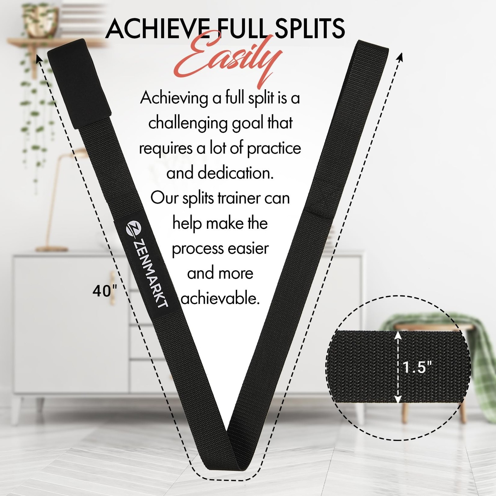 Stretching Strap for Cheer – Flexibility Stunt Strap for Cheerleaders R