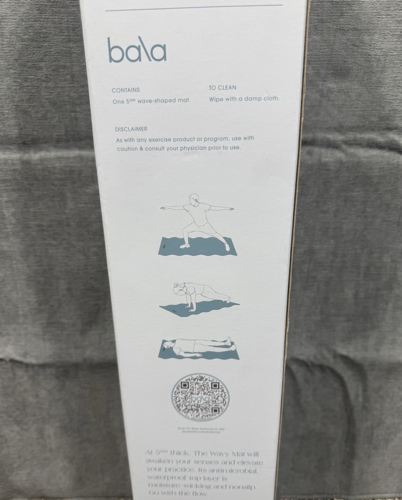 Bala The Wavy Mat Sea Yoga Mat Exercise 5 mm Thick