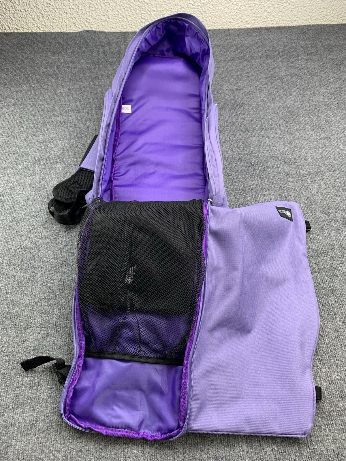 The Original Yoga Sak Backpack Bag Mat Strap Holder Purple Violet