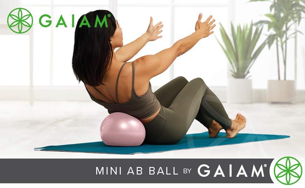 Mini Ab Ball, 8 Inch Inflatable Anti-Burst Exercise Ball for Core Strength,