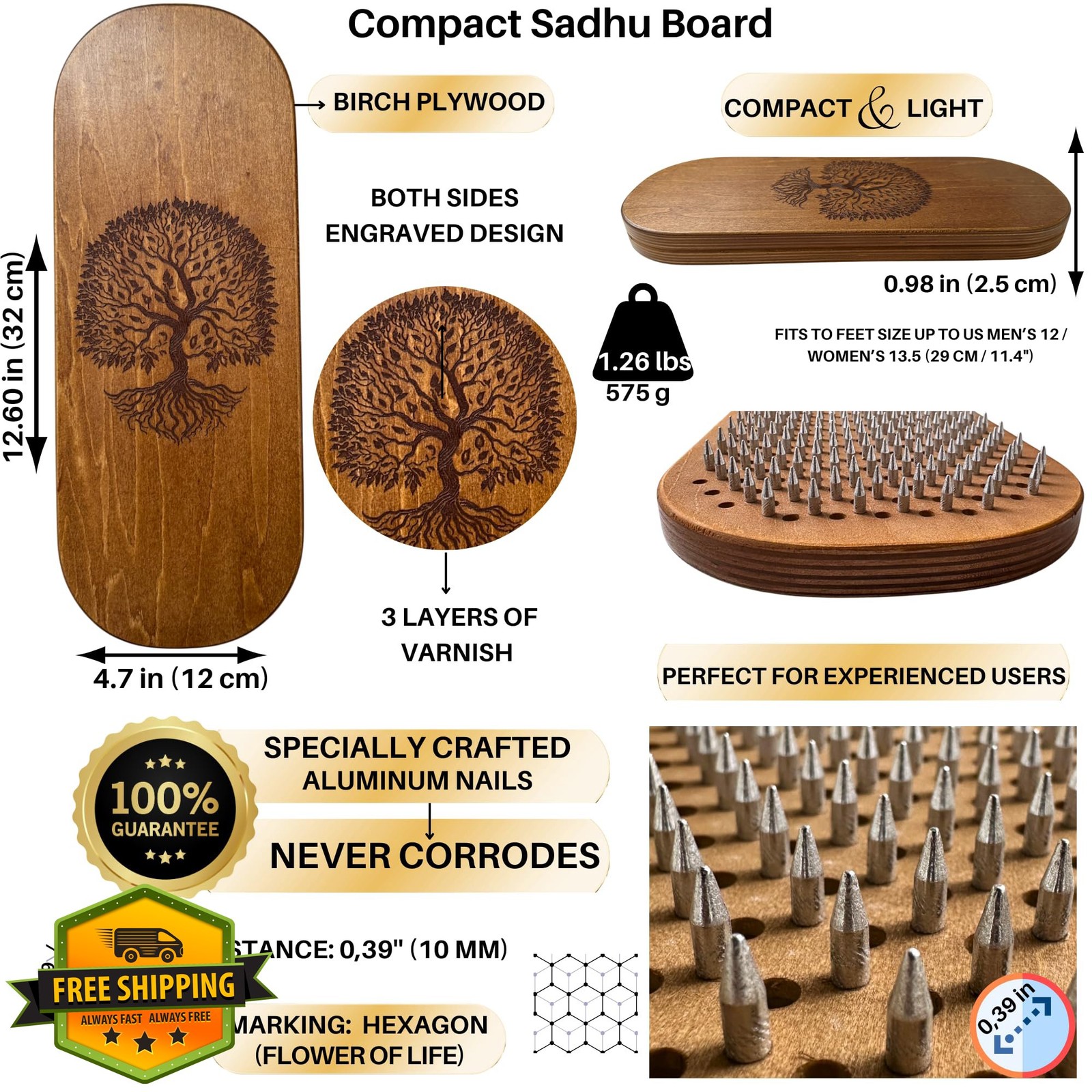 TENGRY sadhu board copper nails 10mm