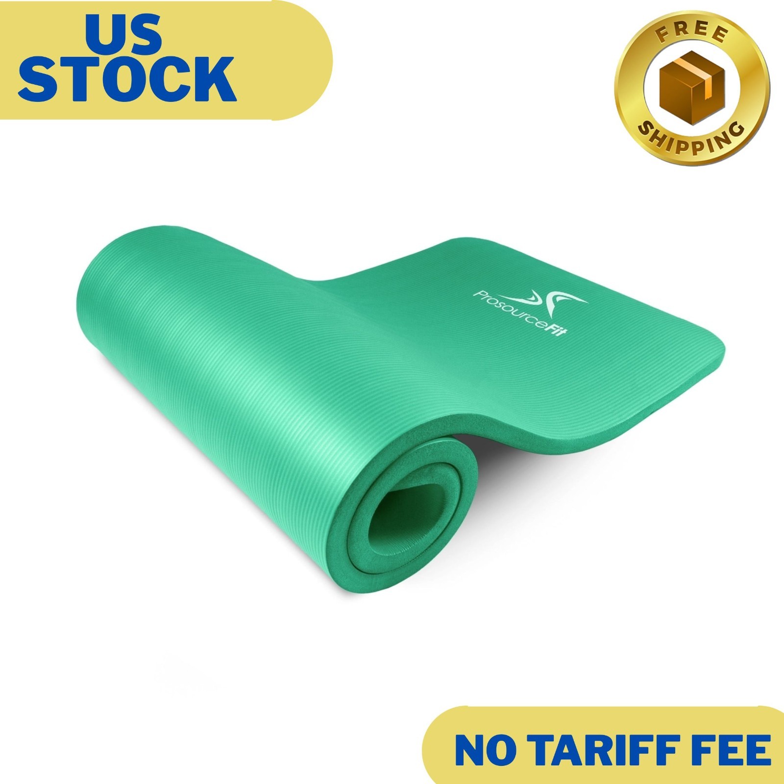 Extra Thick Yoga and Pilates Mat 1/2-inch or 1-inch Thick for Fitness
