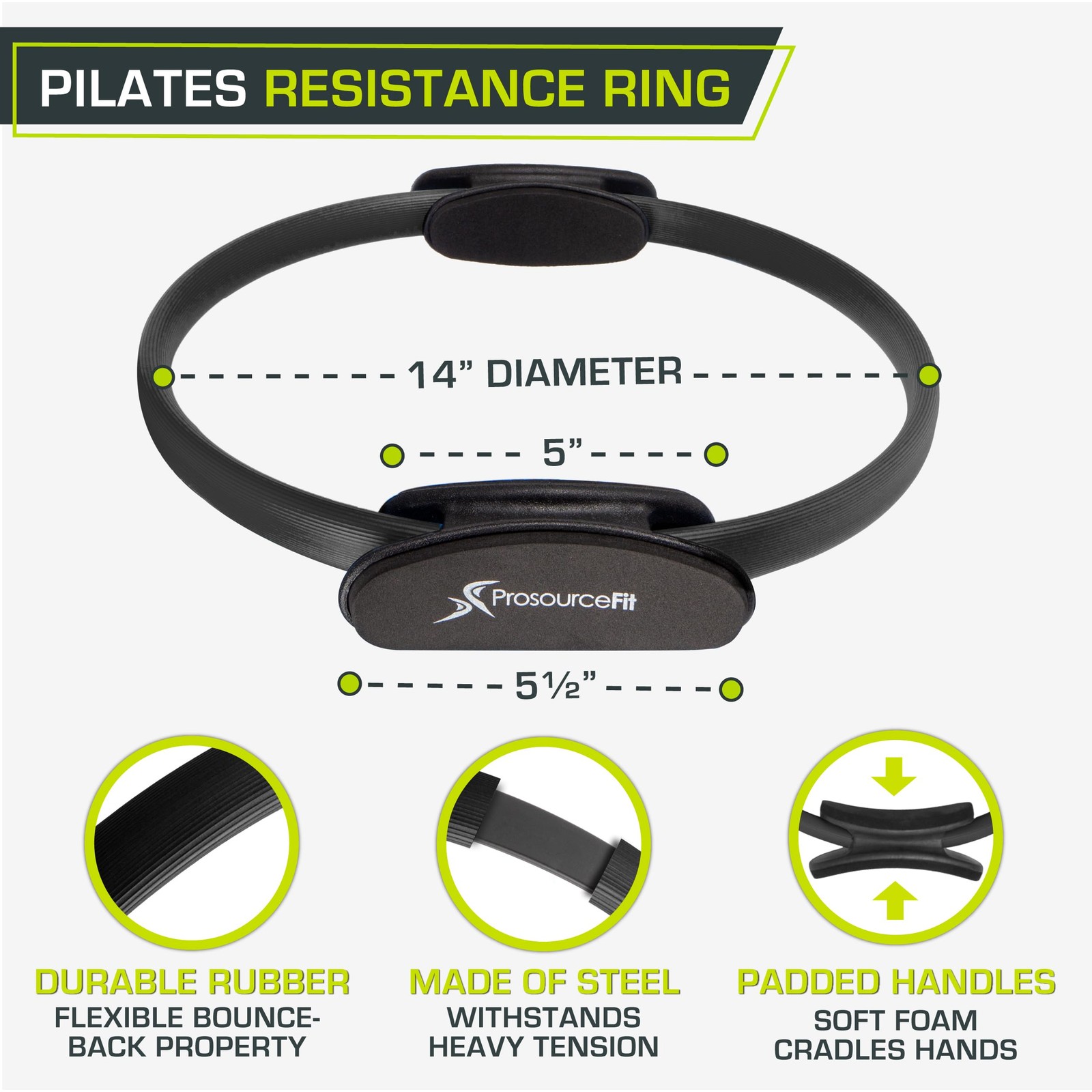 The Resistance Ring enhances Pilates Workouts with Light Resistance to Help T…