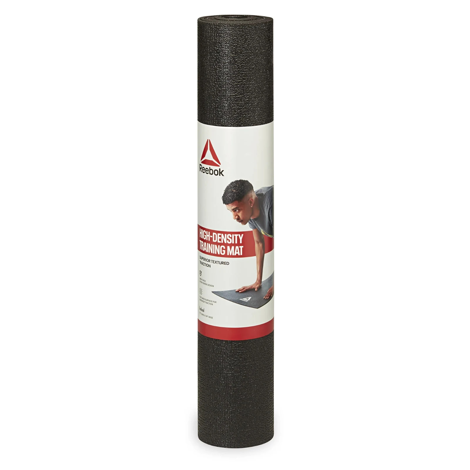 Reebok Delta 5Mm Pro Hd Fitness Yoga Mat, Ultra-Dense, Black Textured