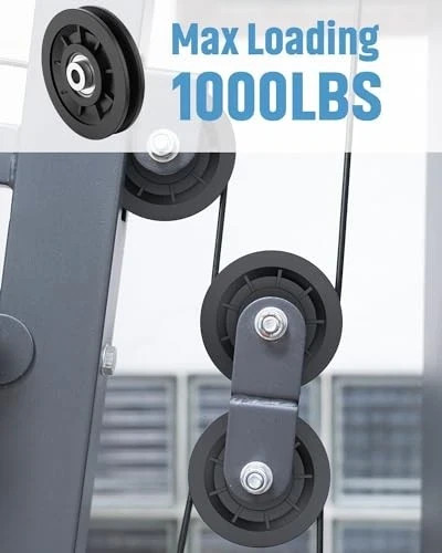 90mm/3.5&Prime; Universal Nylon Bearing Pulley-Wheel Replace for Home Gym 12 Pack
