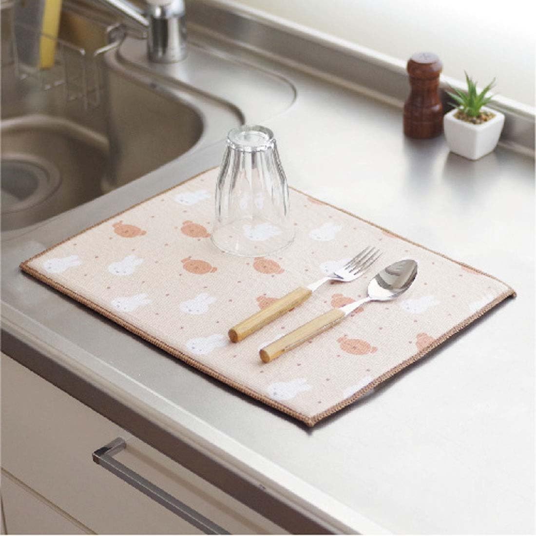 Okato Miffy Water Absorption Draining Mat Miffy and Boris 30 x 40cm