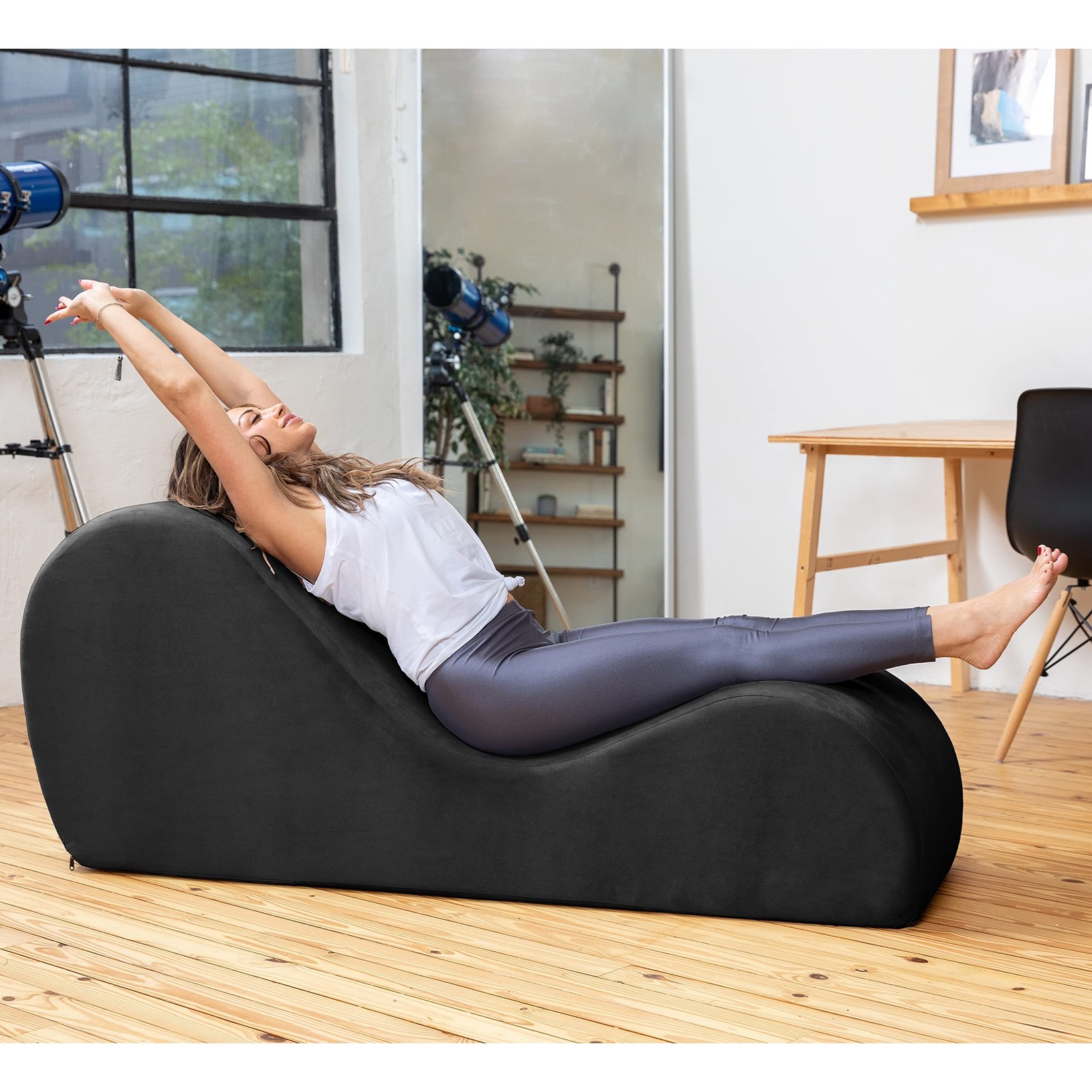 Avana Sleek Chaise Lounge for Yoga – Made in The USA – Great for Stretching, …