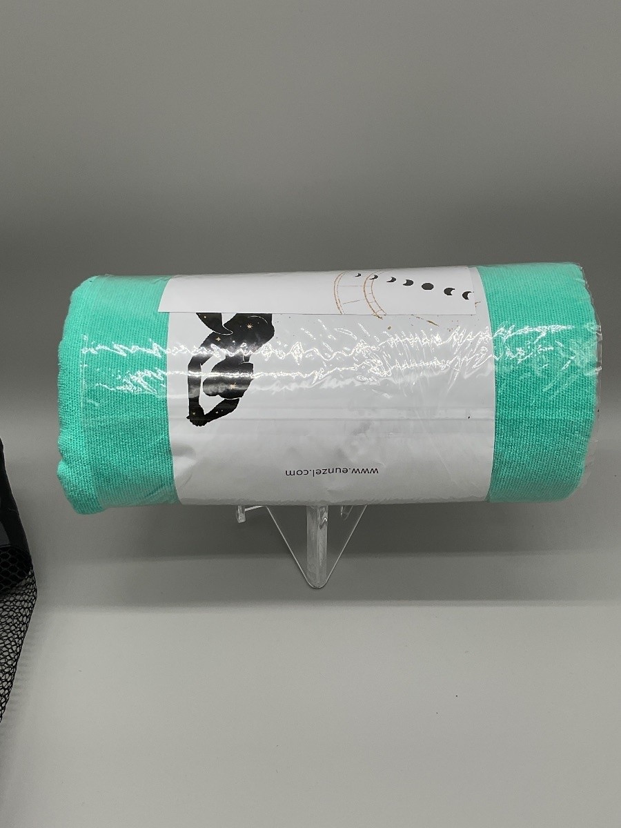 EUNZEL Hot Yoga Towel Microfiber Non Slip Absorbent Teal Green New
