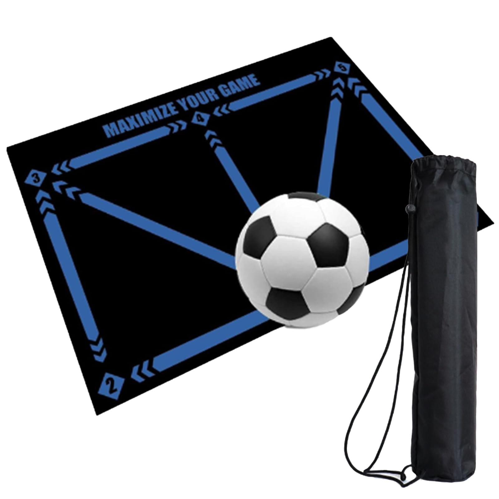 Pure Vie Anti-Slip Soccer Training Mat, Equipment Blue