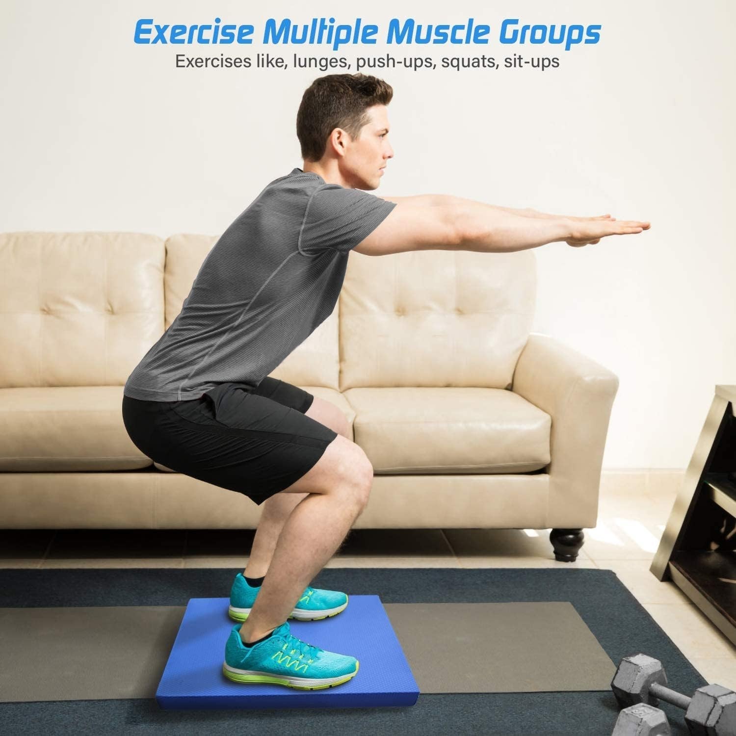 Foam Balance Pad,5BILLION Stability Pad Physical Therapy,Non-Slip Exercise