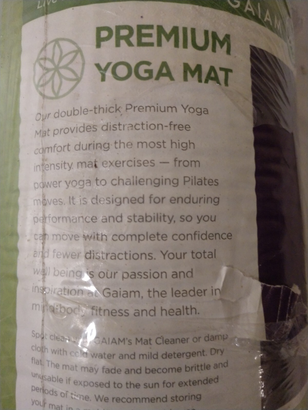 Gaiam Premium Yoga Mat Pilates Sports Mat Fitness Mat Marrakesh Mint 6mm