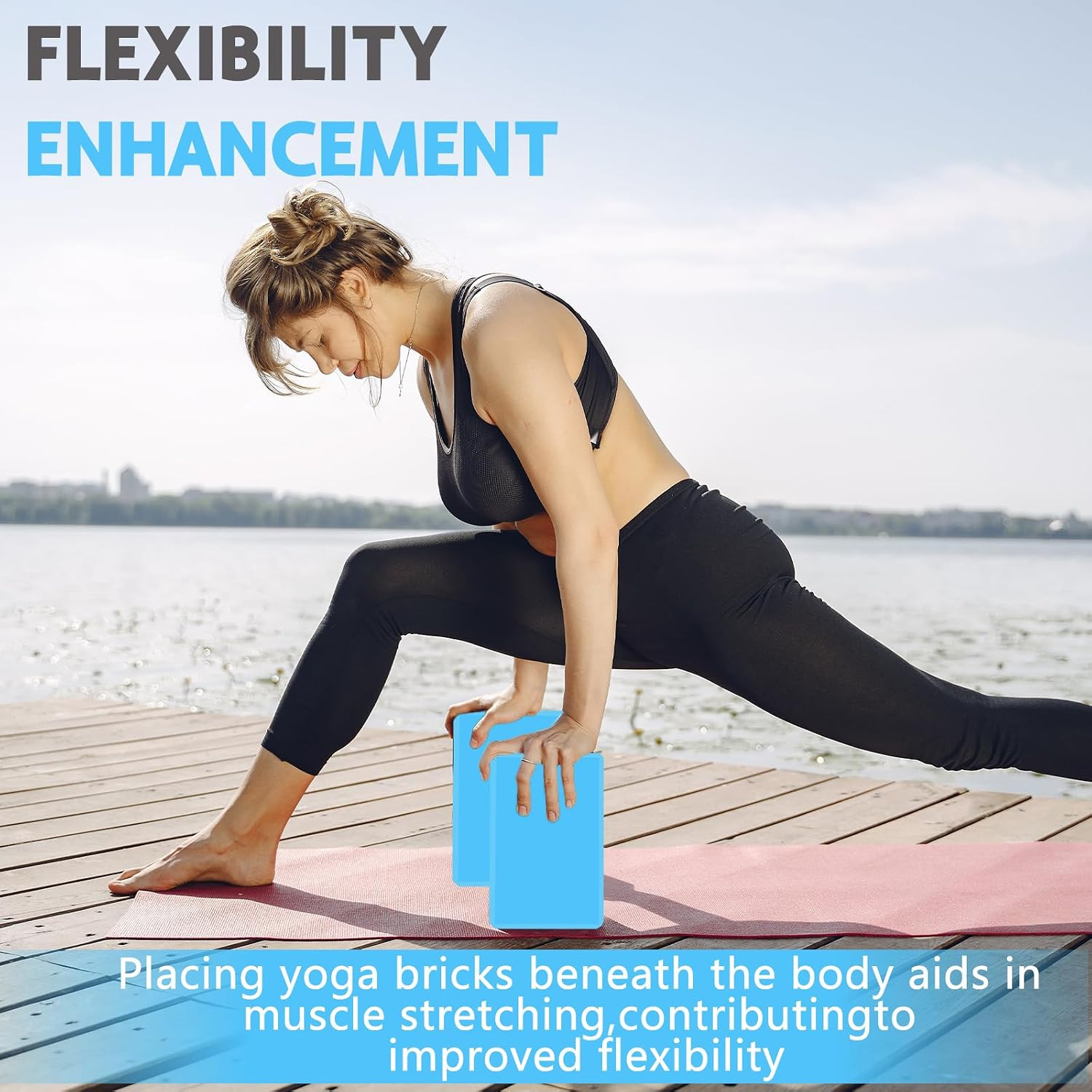 9&Prime;X6&Prime;X3&Prime; Yoga Blocks, Soft Non-Slip Surface Premium Foam Blocks, Supportive