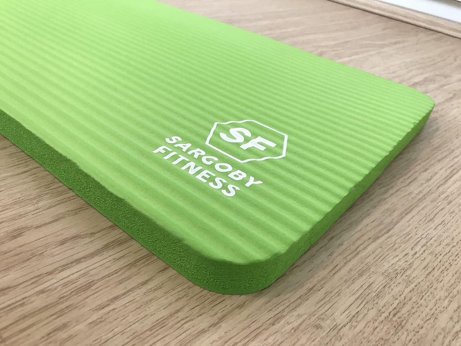 Yoga Knee Pad Cushion 0.6 Inch Thick Foam for Exercise Support Green