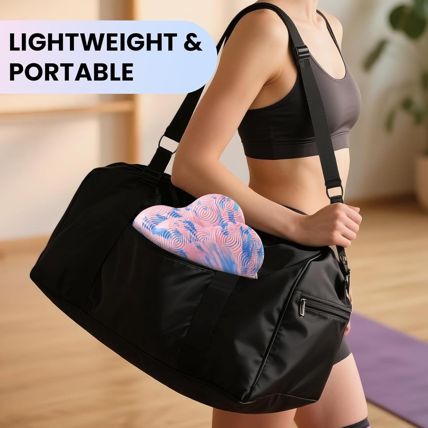 2 Pack Yoga Knee Pads Mat Set – Extra Thick Foam Kneeling Pad Cushion for Knees,