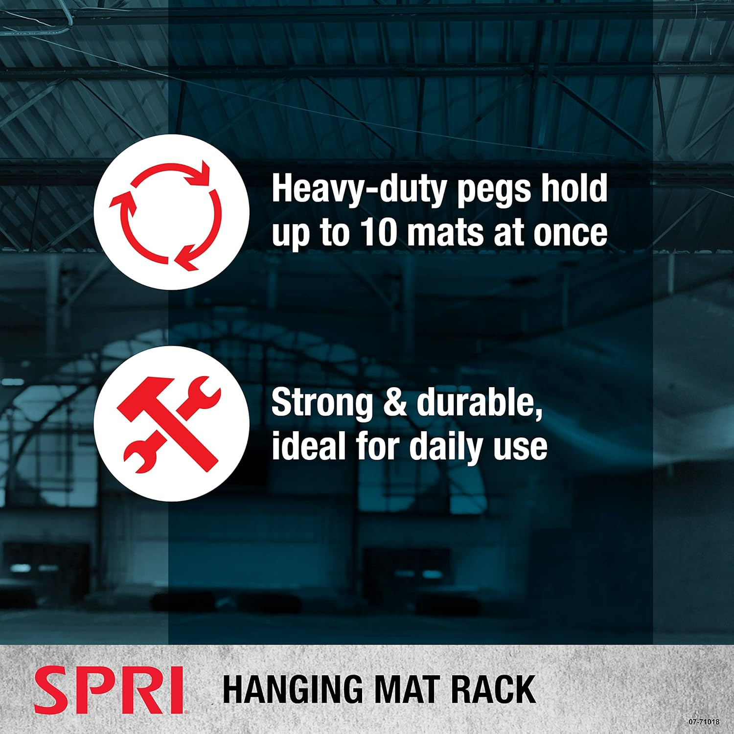 Hanging Exercise Mats for Gyms, Closed-Cell Foam Yoga & Fitness Mats with Gromme