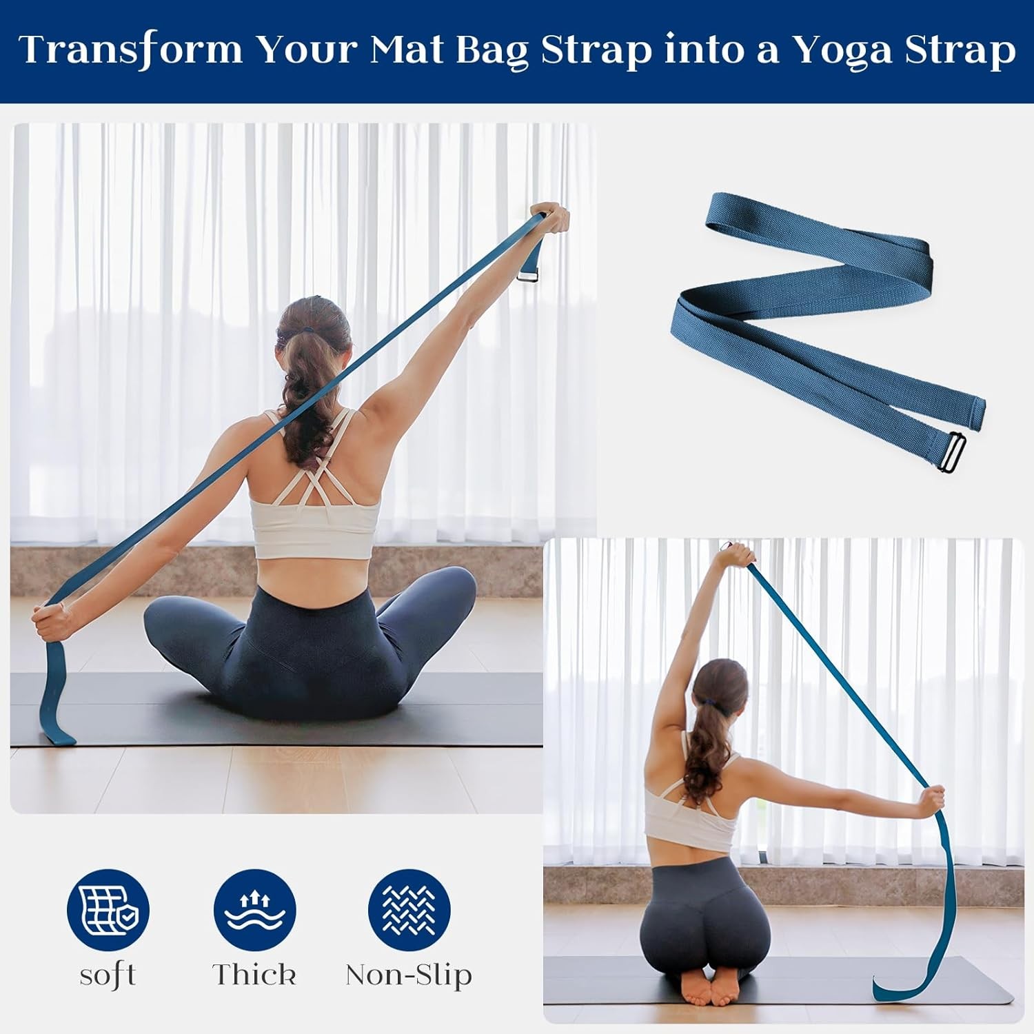 Tumaz Yoga Mat Bag | Padded Adjustable Shoulder Strap | Fits Up to 26&Prime; Mats | Mu