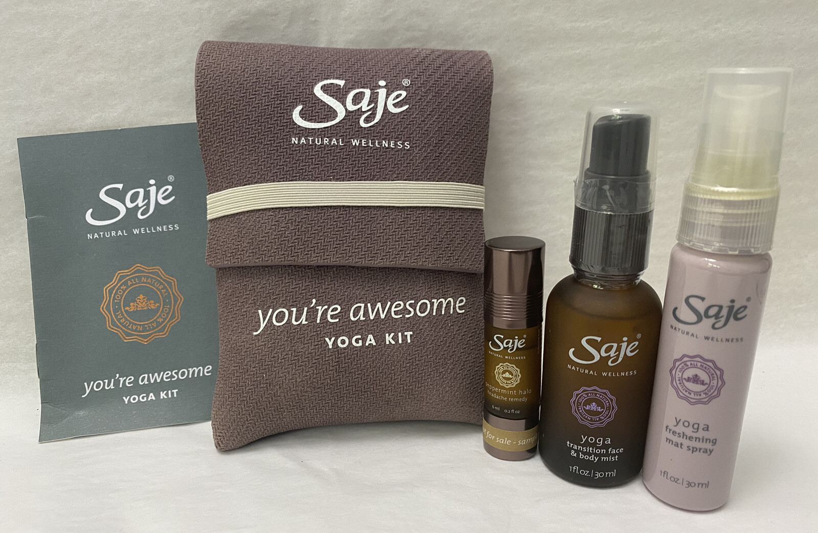 New Saje Natural Wellness You’re Awesome Yoga Essential Oil Kit 3 pack