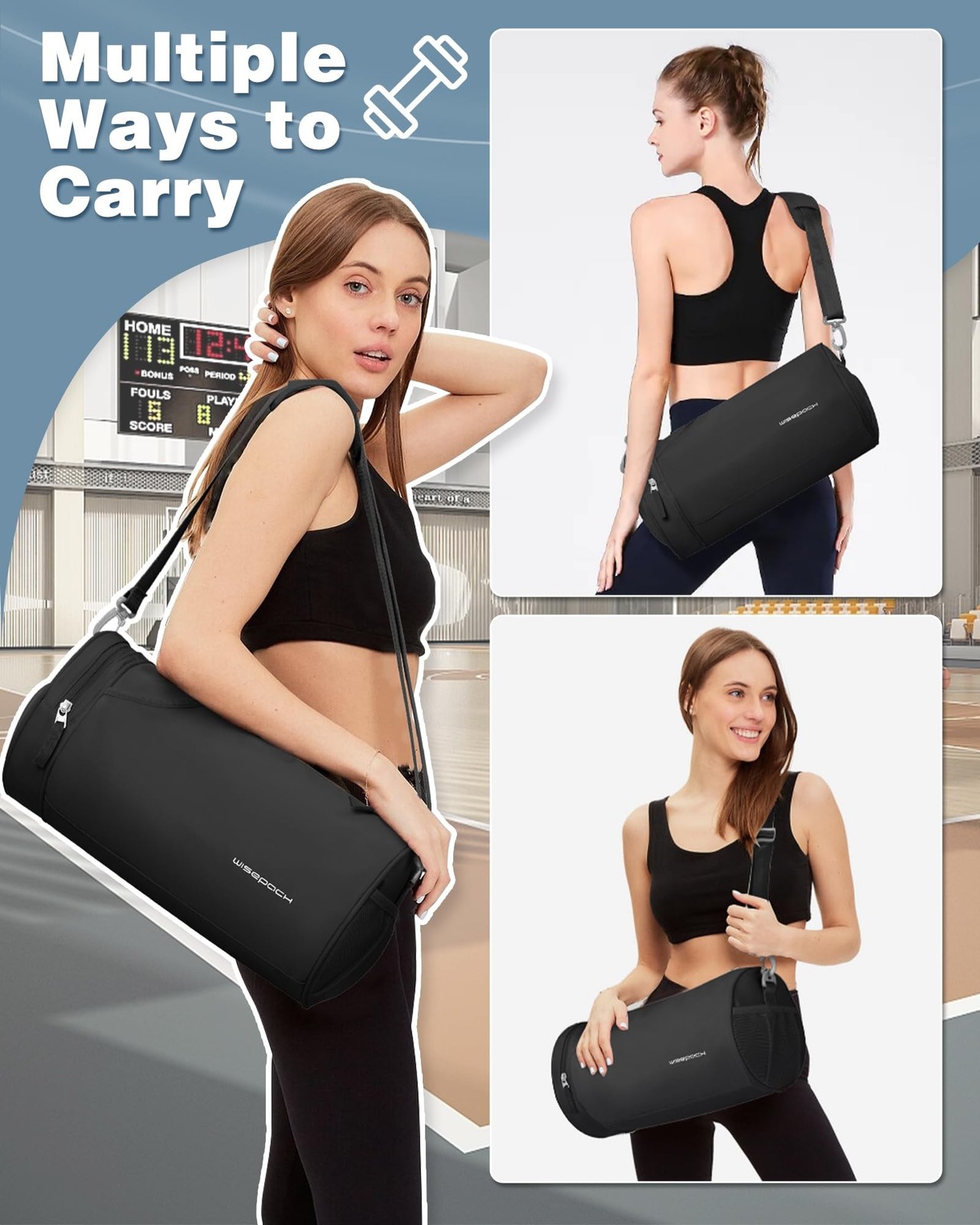 Small Gym Bag for Women,Waterproof Mini Duffle Bag Womens Spotrs WorkoutBags …