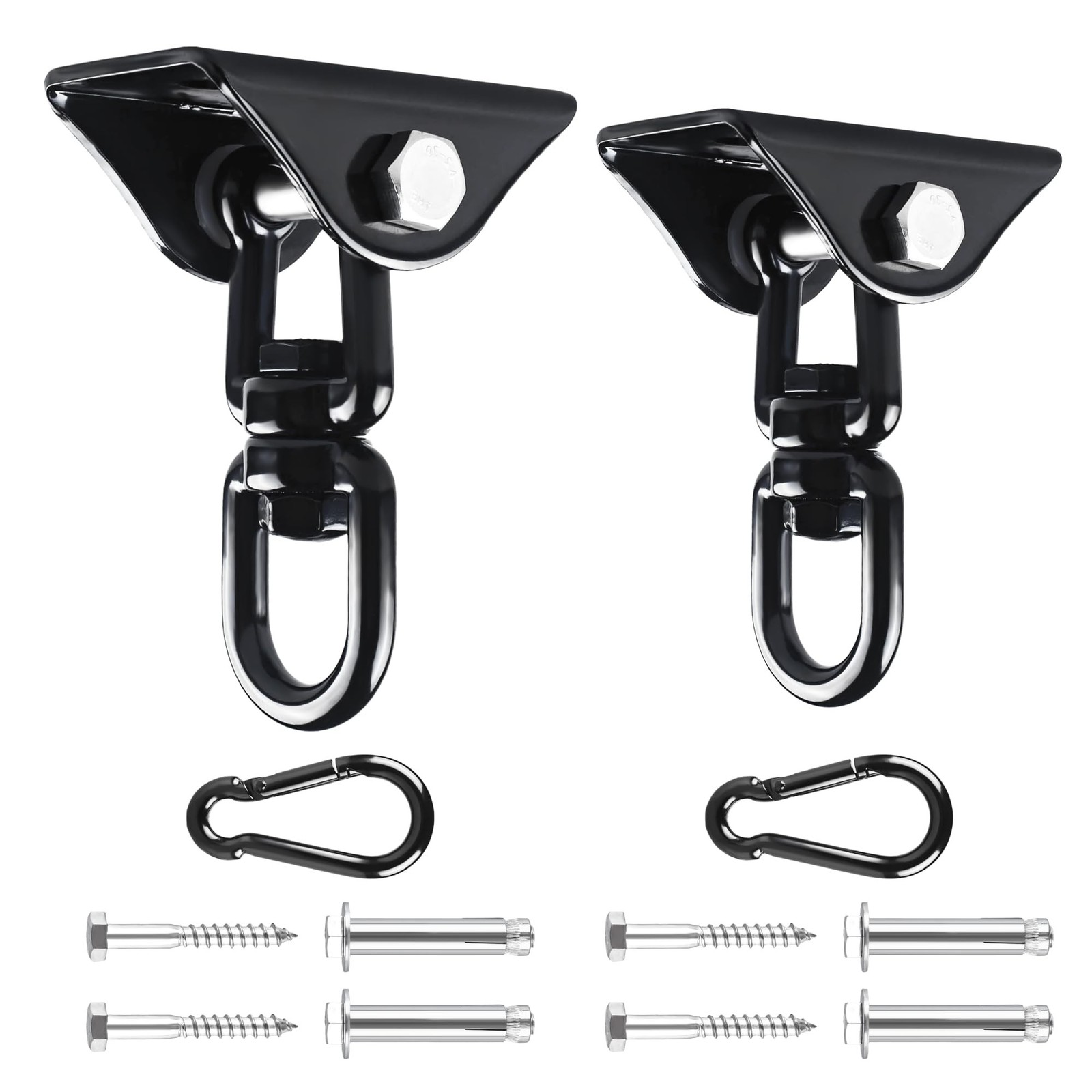 360°Rotating Hammock Hanging Kit – Heavy Duty Hanging Hooks for Swing Hangi