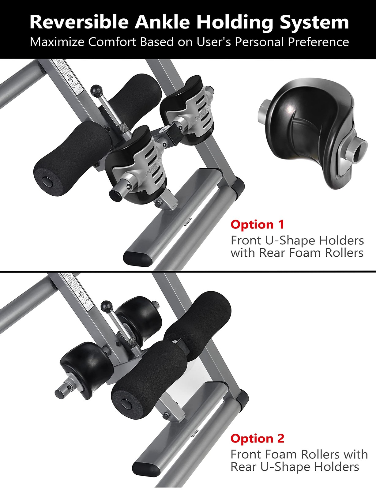 Innova ITP1000 12-in-1 Inversion Table with Power Tower Workout Station