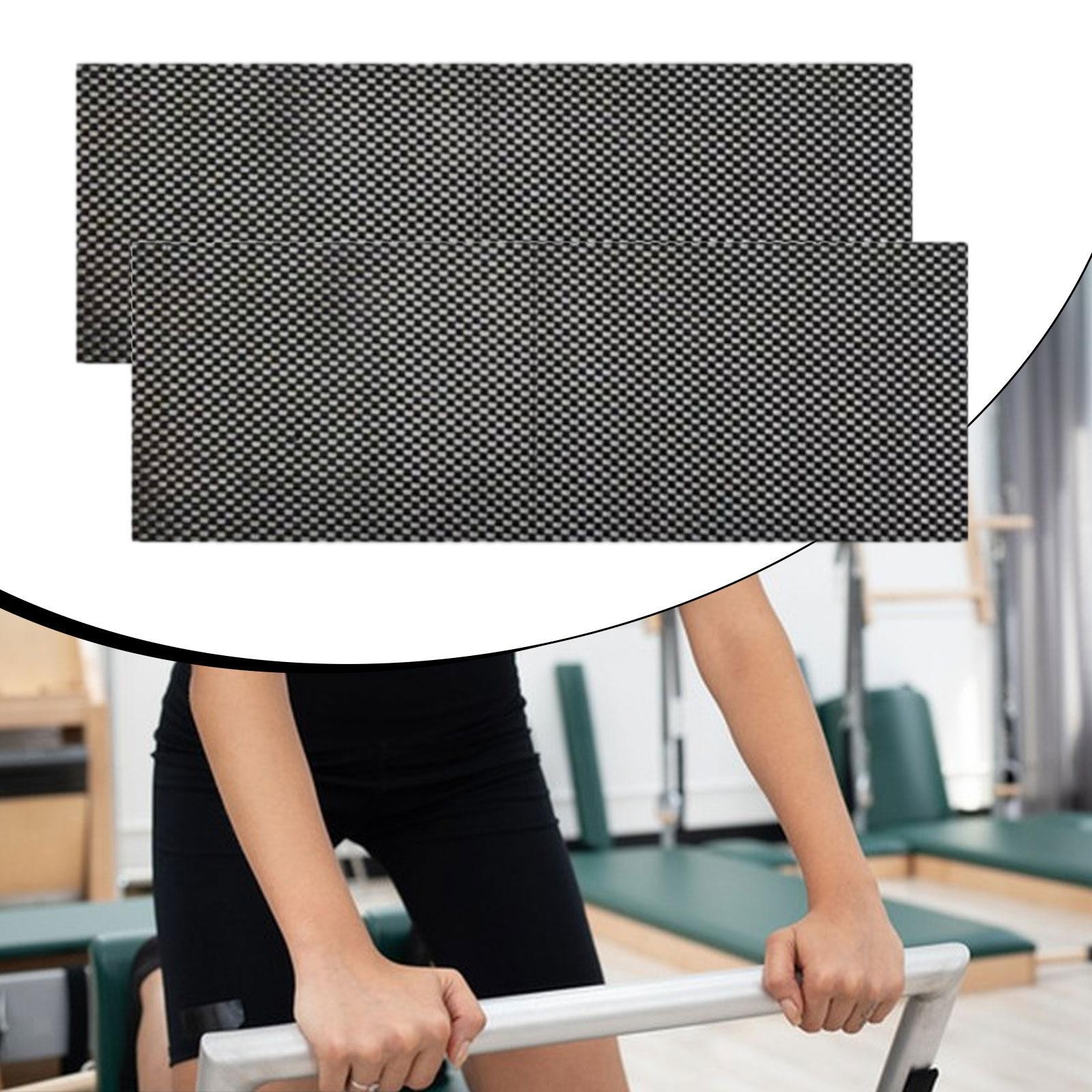 2 Pieces Pilates Nonslip Mat Gripper Mat Multifunctional for Women Men 25cmx60cm
