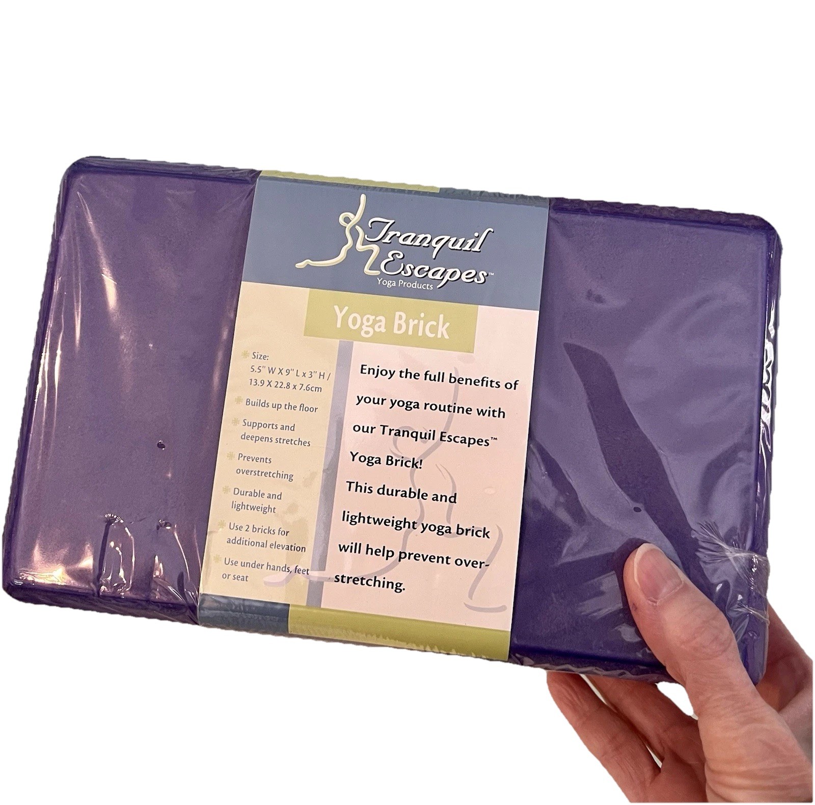 Two Brick Yoga Set, Tranquil Escapes Purple. New in package