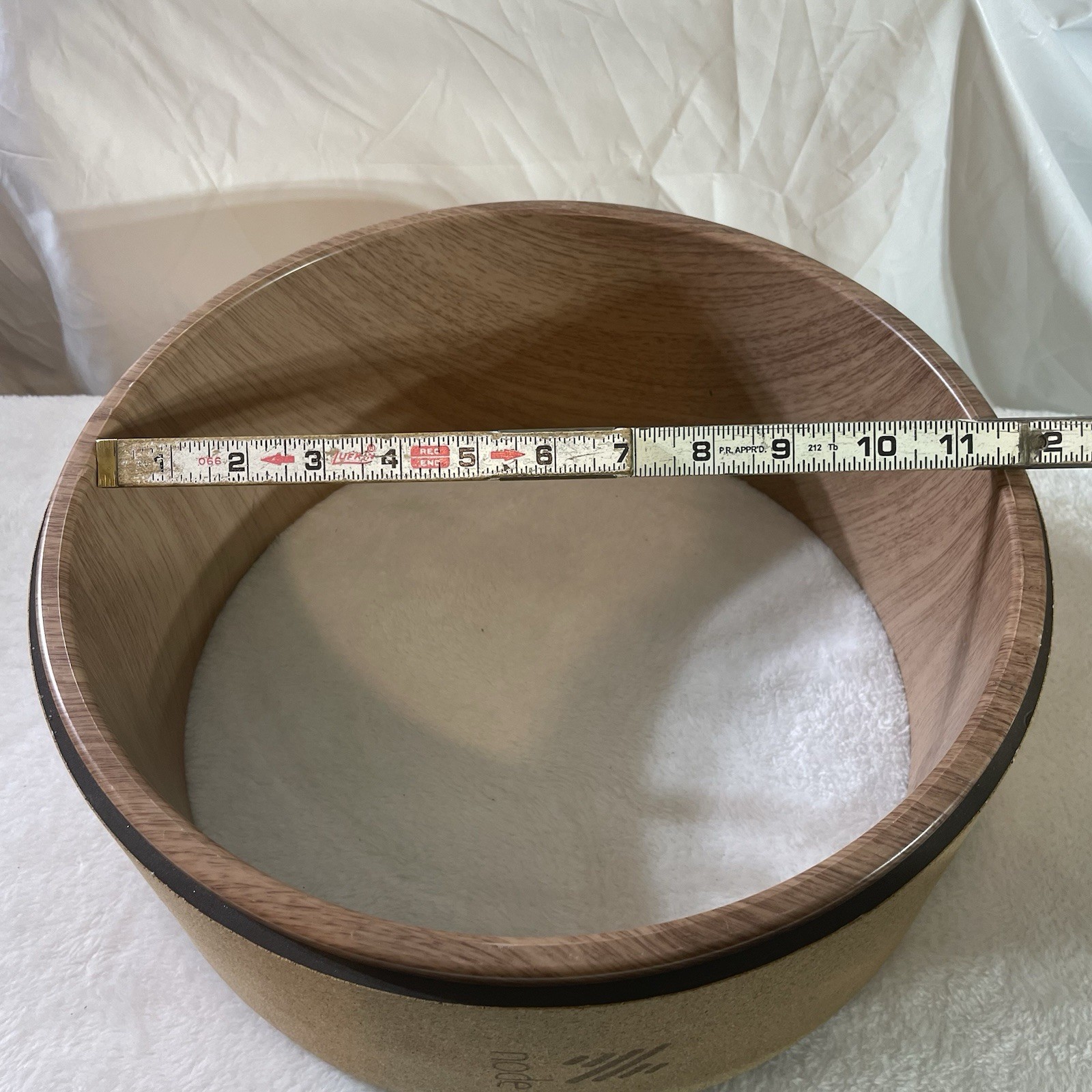 NODE Yoga wheel 12&Prime; Cork Woodgrain Finish Black Trim Very Gently Used