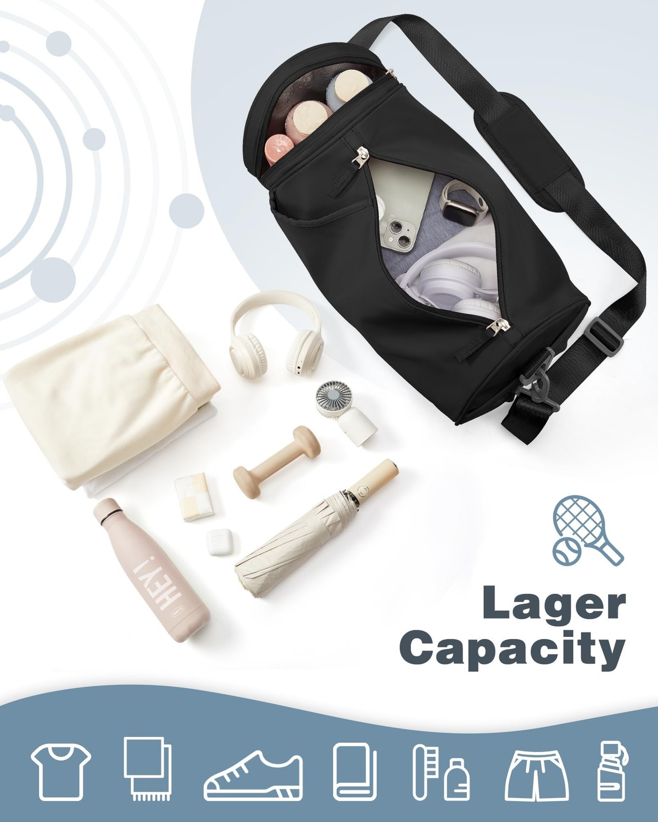 Small Gym Bag for Women,Waterproof Mini Duffle Bag Womens Spotrs WorkoutBags …