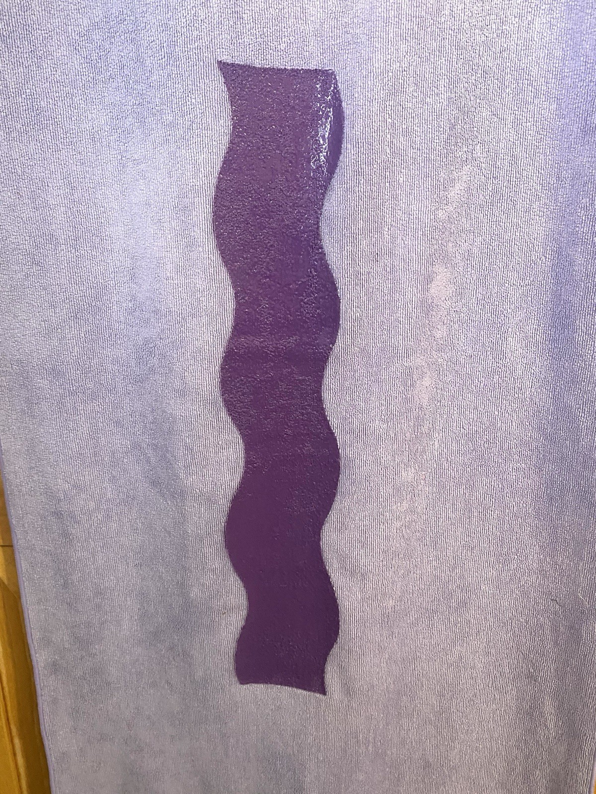 Stick-e Yoga Mat Towel Purple Non Slip Grip Hot Yoga Microfiber Cover Purple