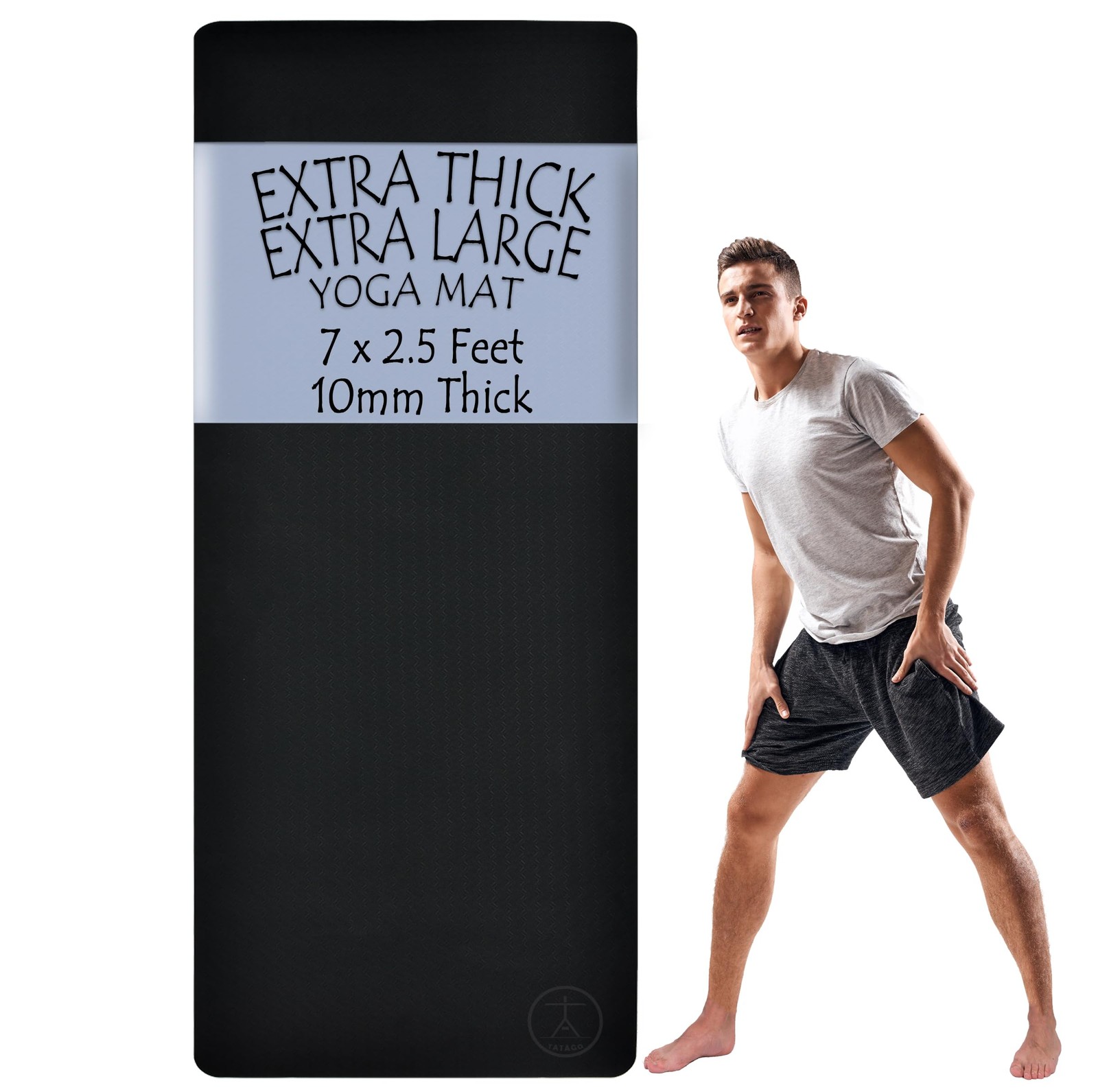 Extra Thick Yoga Mat XL 10mm, Extra Large Yoga Mat Extra Wide and Long for Su…