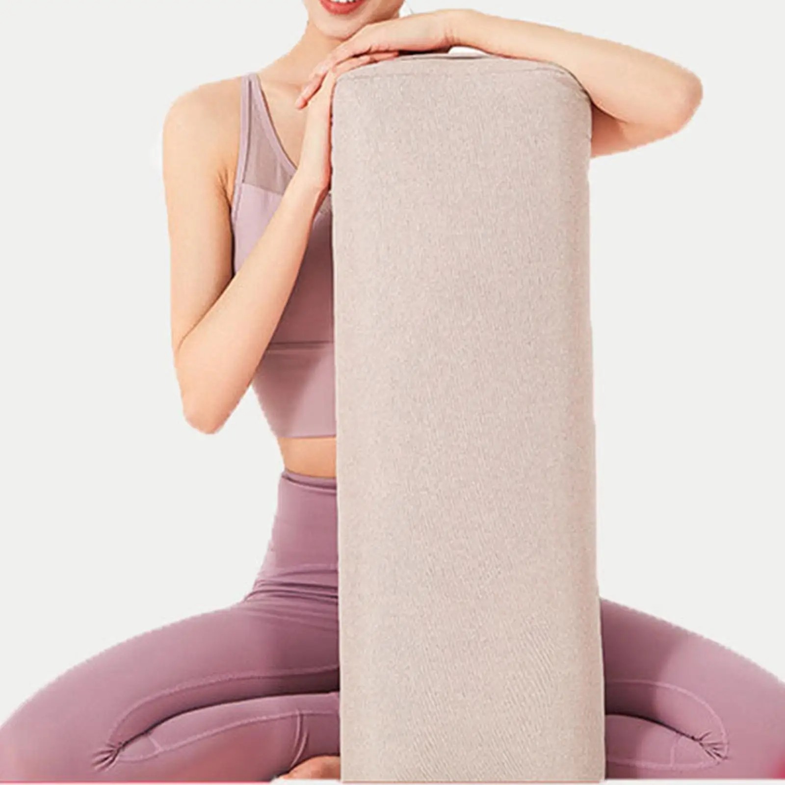 Professional Yoga Bolster With Handle 65x25x14cm