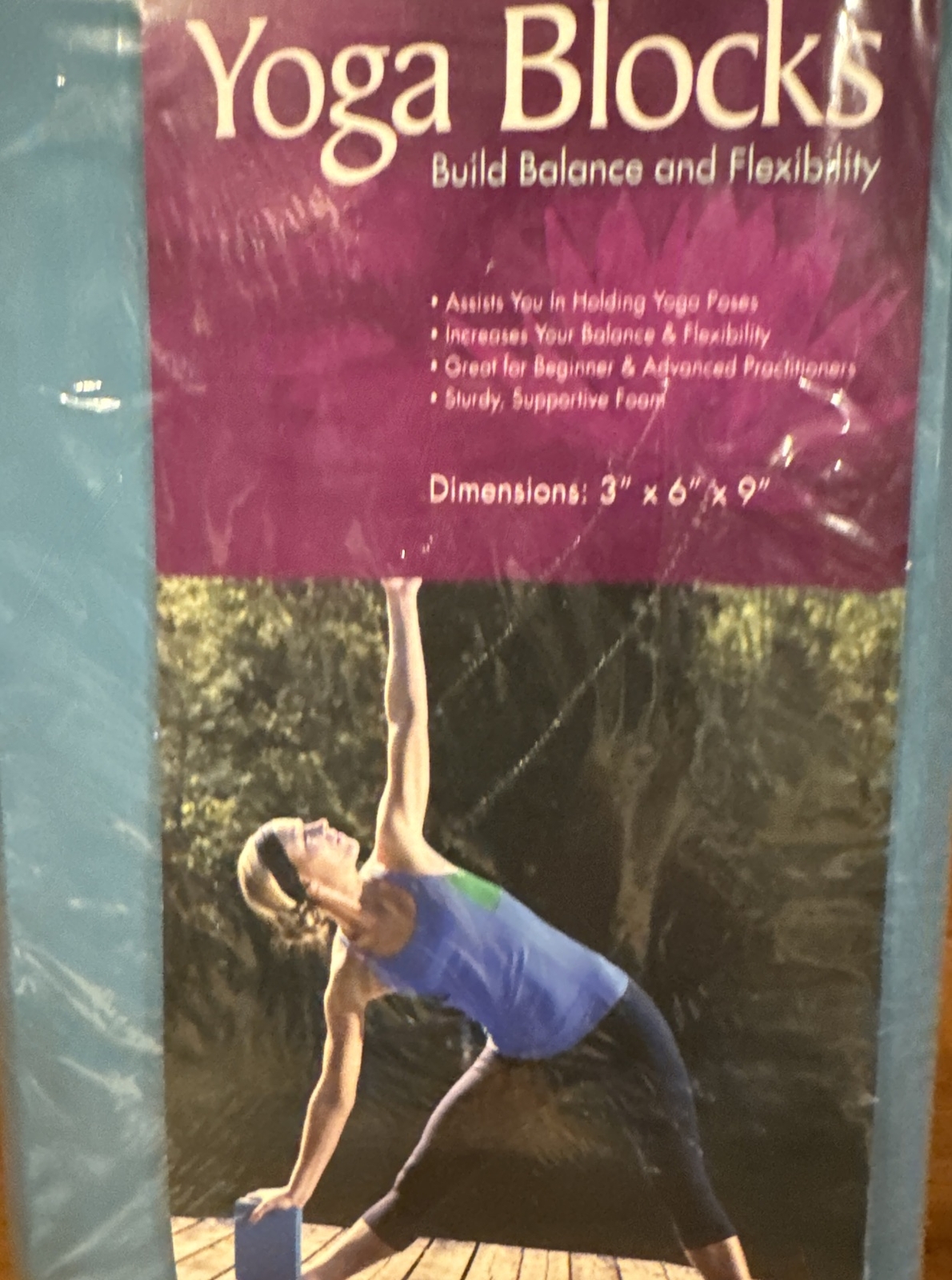 Lotus 2 Yoga Blocks, Build Balance And Flexibility (3&Prime; x 6&Prime; x 9&Prime;) [NEW]