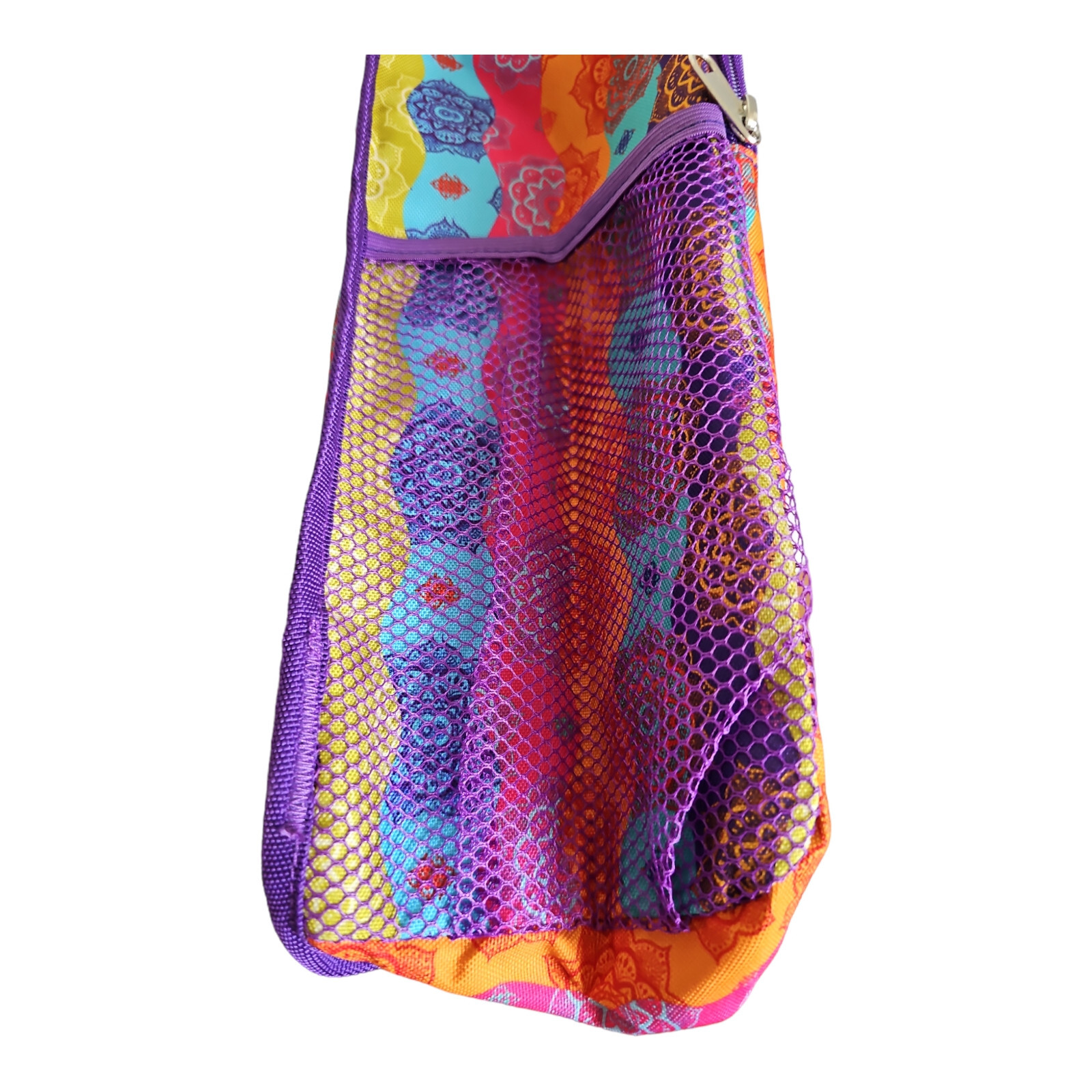 Hand & Helper Yoga Mat Bag Multicolor Pockets Water Bottle Mesh Pockets READ