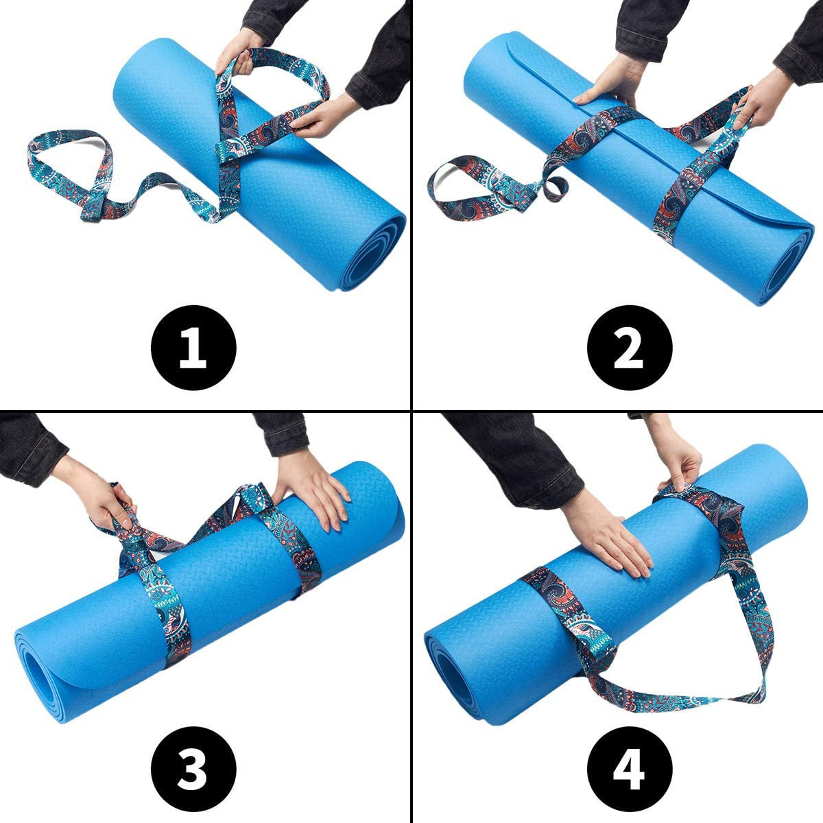 Aerial Yoga Elastic Door Hanging Stretching Mat Strap Adjustable Carrier Belts