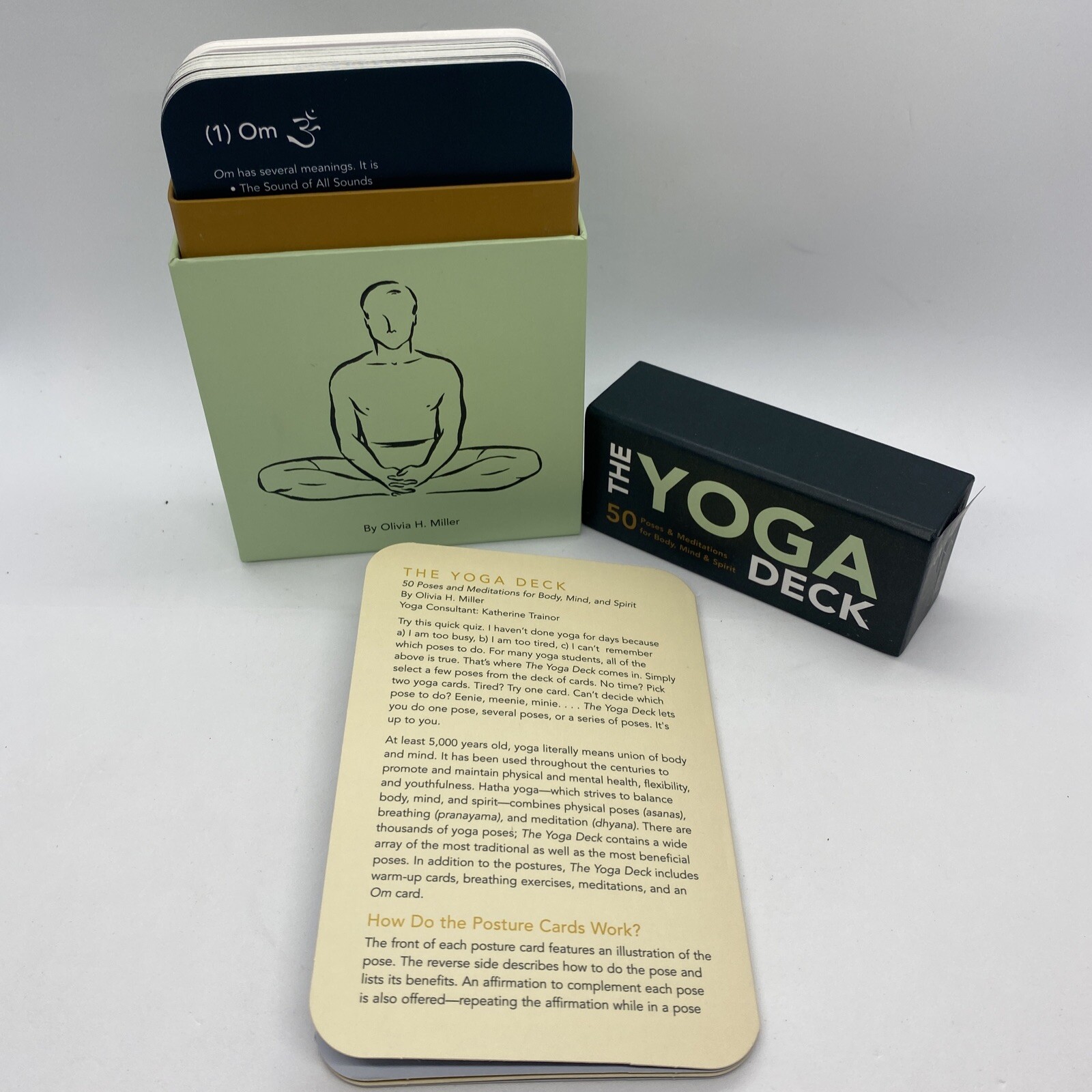 The Yoga Deck 50 Card Deck By Olivia H Miller Yoga Poses Meditations Breathing