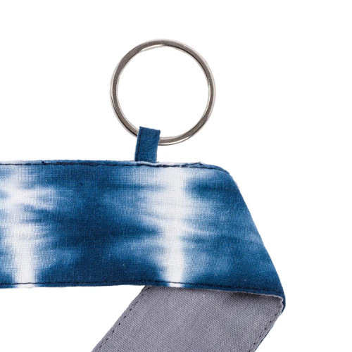 Tie Dye Yoga Mat Strap – Indigo. White