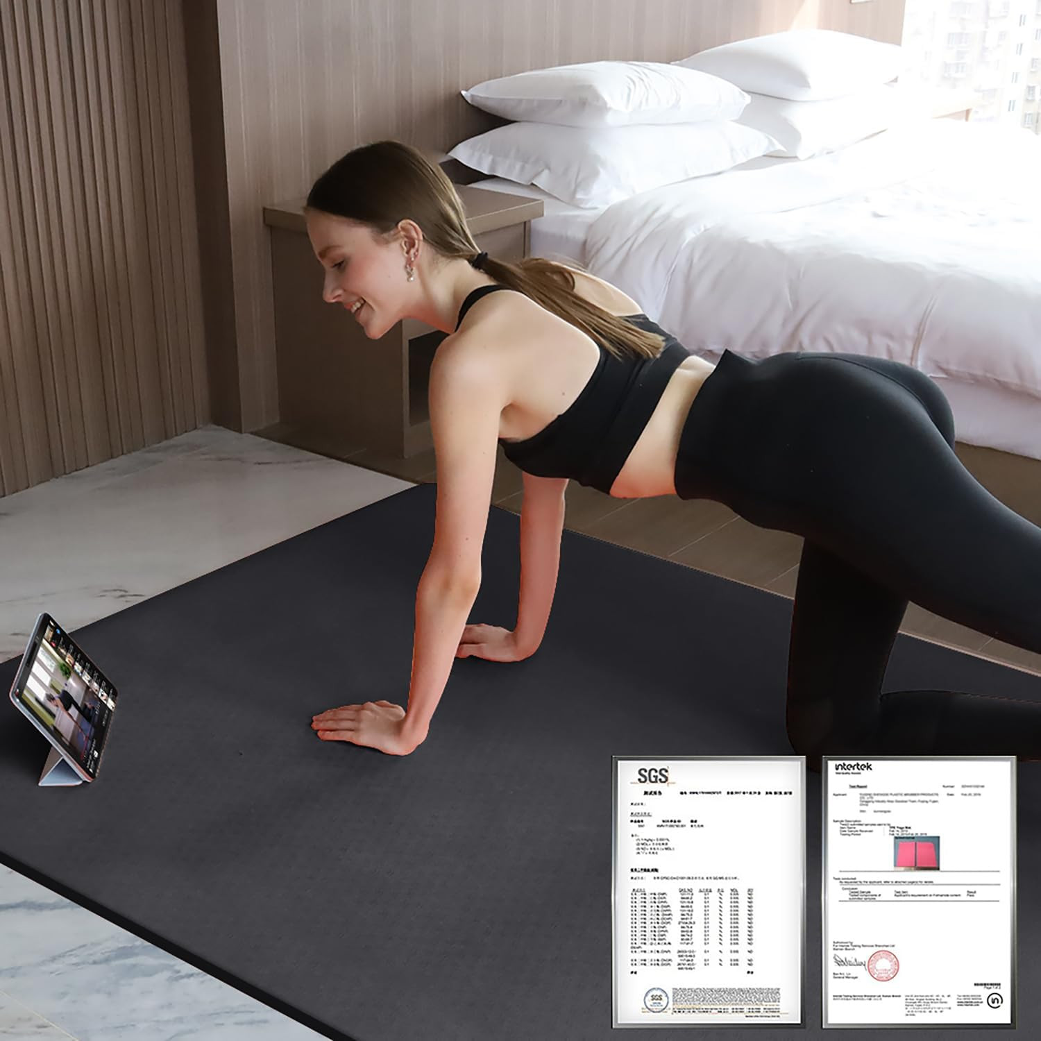 Large TPE Yoga Mat 6&rsquo;X4&rsquo;X1/2&Prime; Extra Thick Non-Slip Exercise Mat – for Yoga Pilat