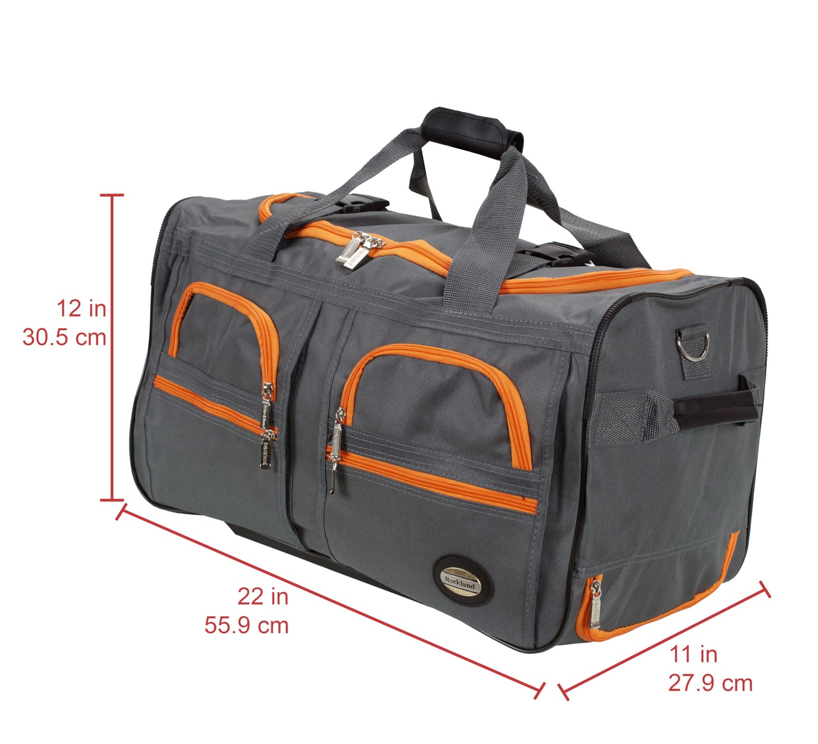 Rockland Rolling Duffel Bag 30&Prime; CHARCOAL