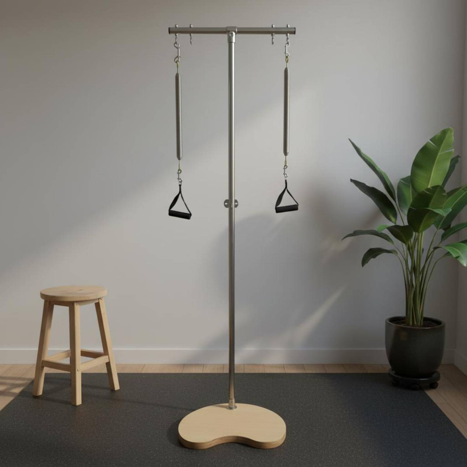 Pilates Ped-O-Pull Tension Straps Freestanding Pilates Frame Metal Post