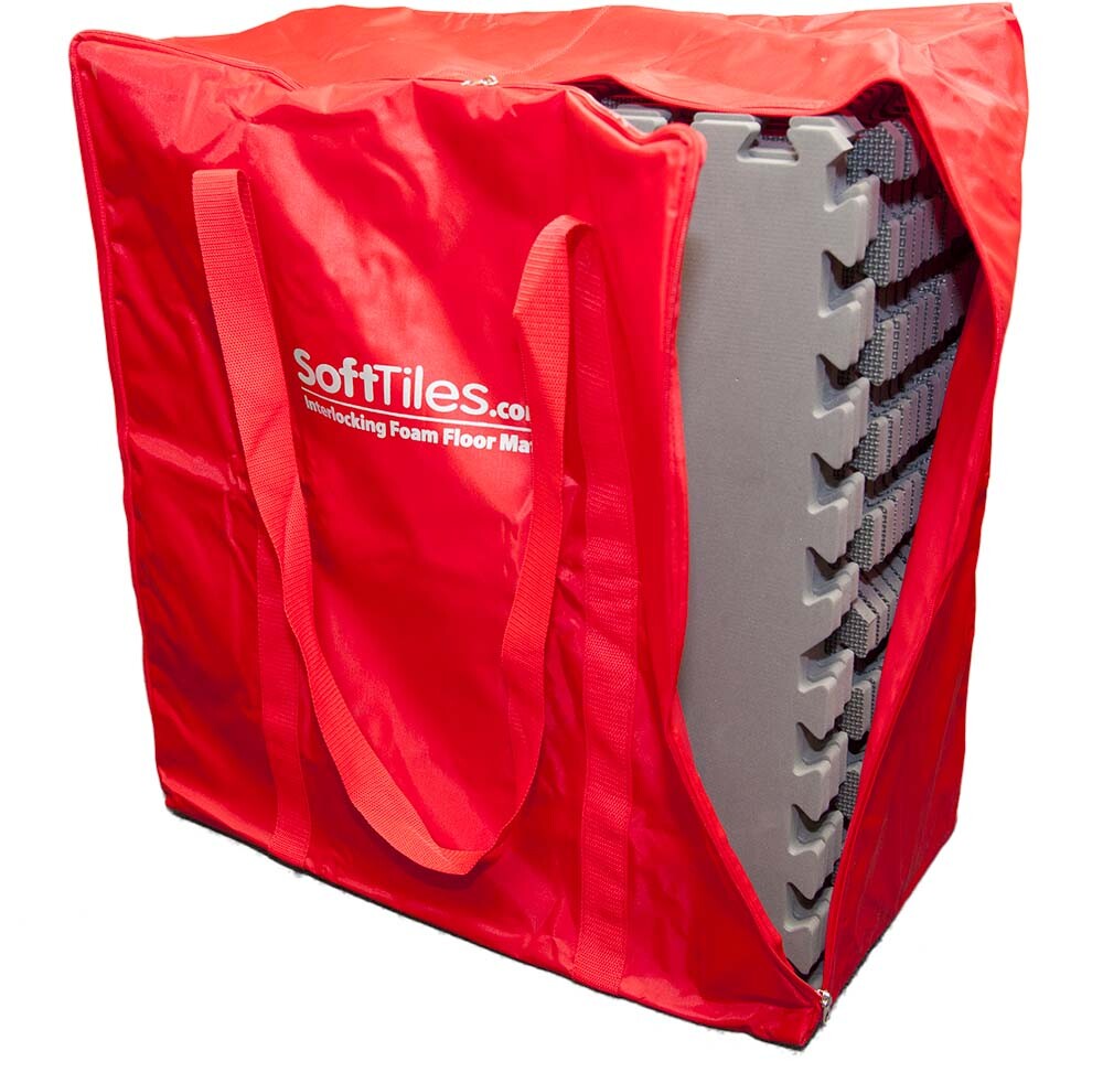 SoftTiles Carrying Bag for 2&prime; x 2&prime; EVA Foam Mats- HOLDS 18 (5/8&Prime; Tiles)