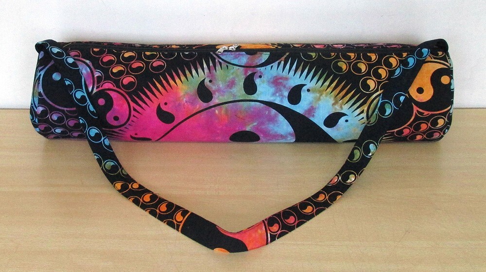 Indian Multi Yin Yang Mandala Bag With Shoulder Strap Yoga Mat Carrier Yoga Bags