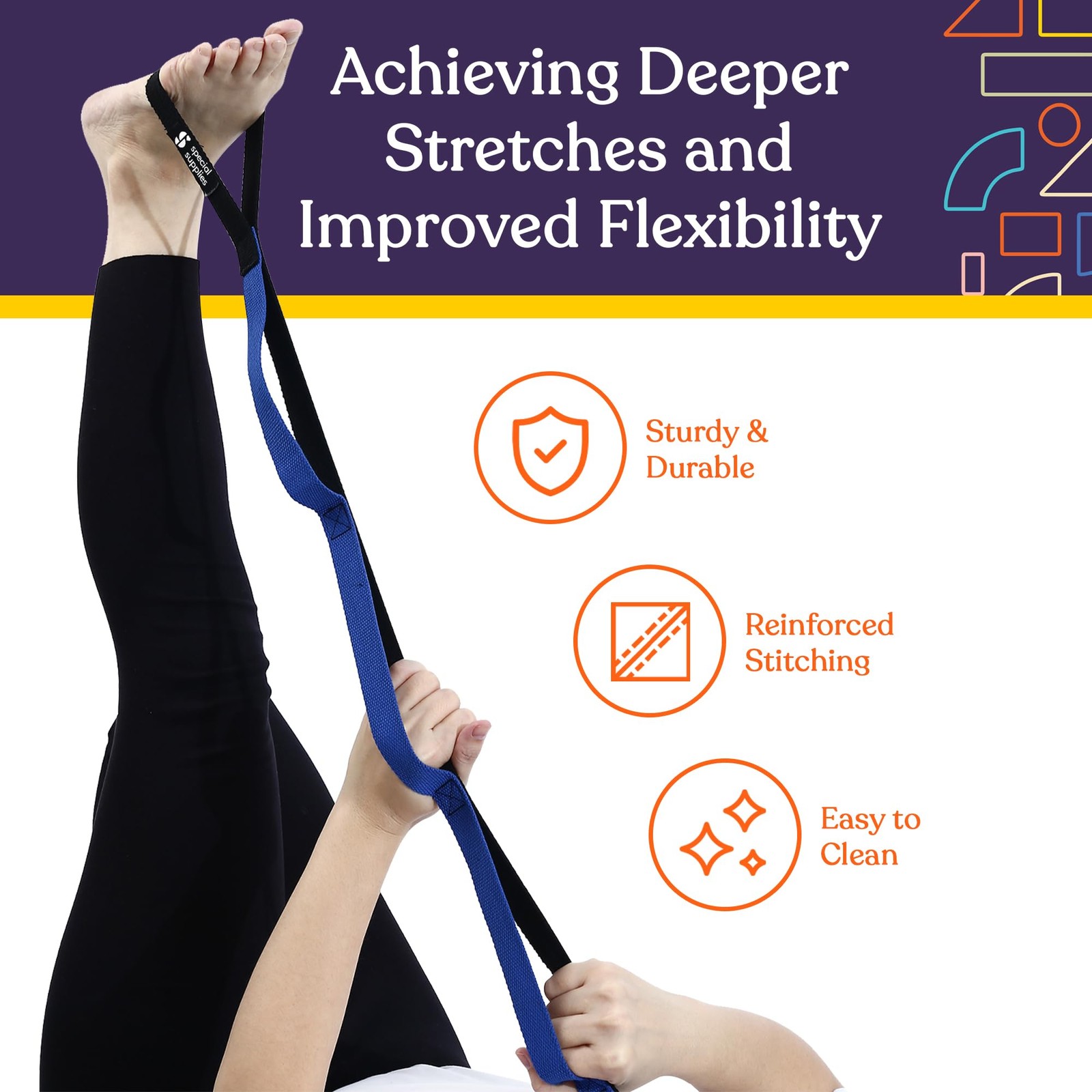 SPECIAL SUPPLIES Balance Board and Yoga Strap Set with Exercise Bands for Str…