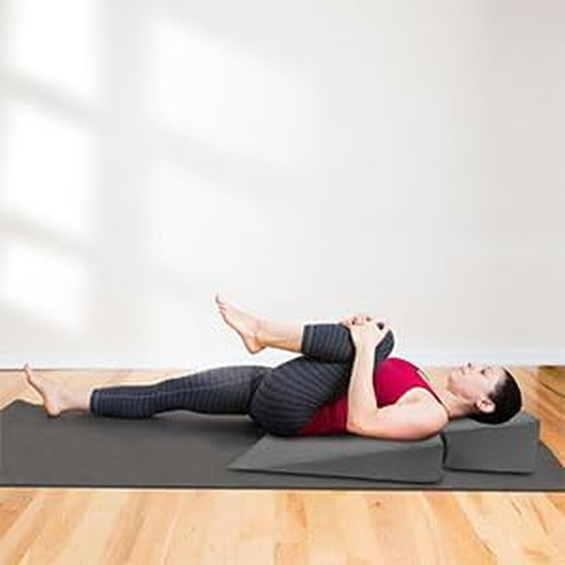 Pilates Wedge, Large Upholstered Wedge for Pilates Refromer, Build Strength and